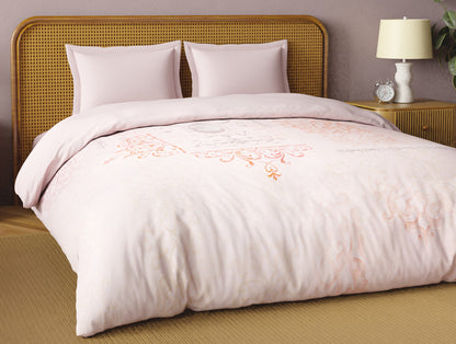 Organic Cotton Double Quilt, 180 TC, Oranate, Light Blush