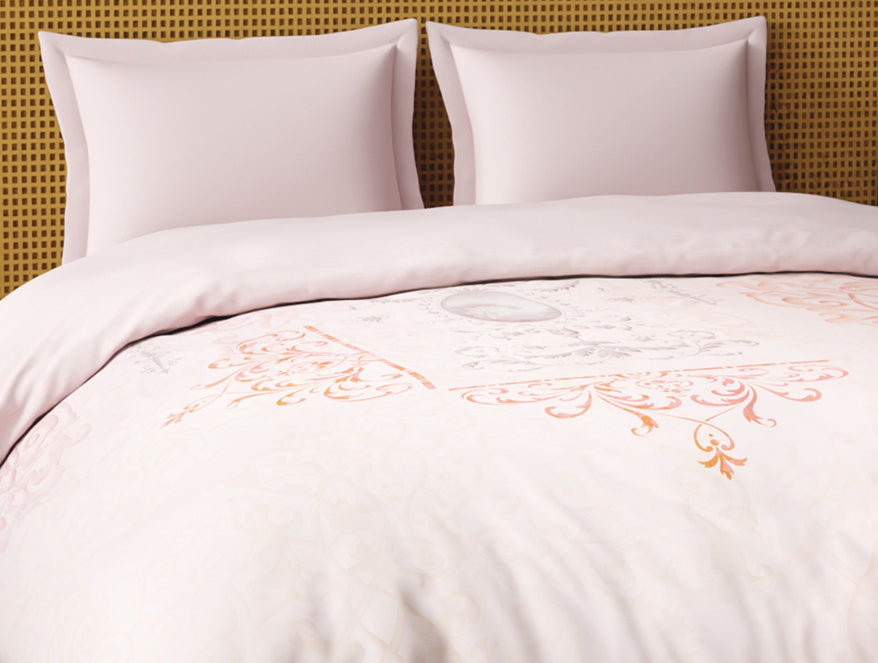 Organic Cotton Double Quilt, 180 TC, Oranate, Light Blush