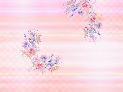 Organic Cotton Double Quilt, 180 TC, Floral, Light Violet