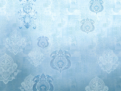 Organic Cotton Double Quilt, 180 TC, Oranate, Light Blue