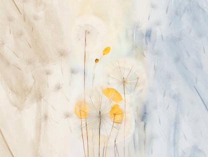 Organic Cotton Double Quilt, 180 TC, Floral, Light Taupe