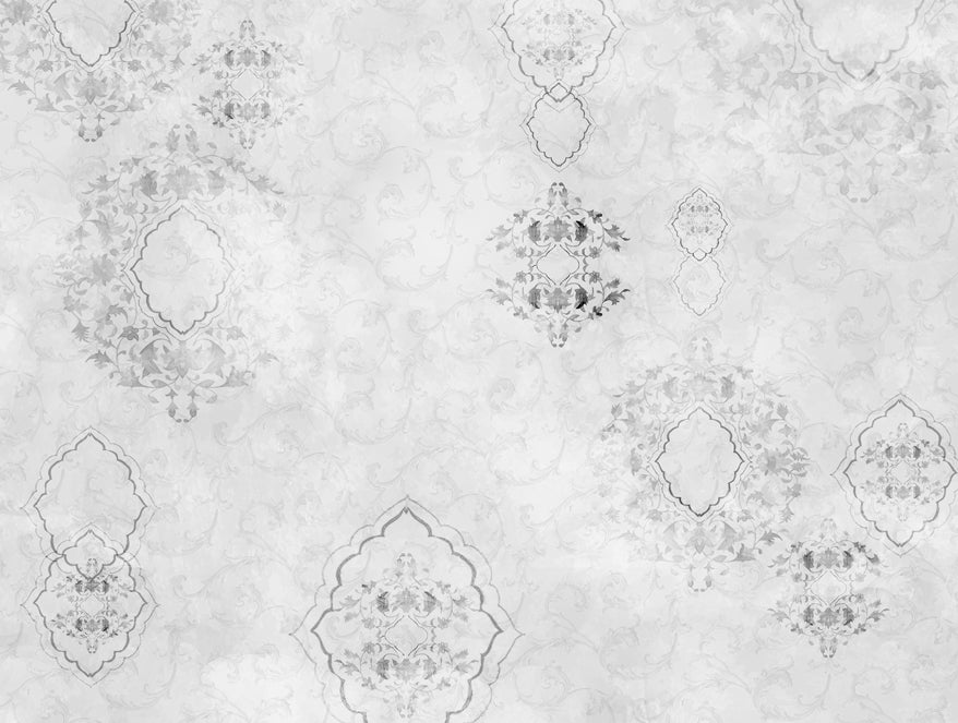 Organic Cotton Double Quilt, 180 TC, Oranate, Light Grey