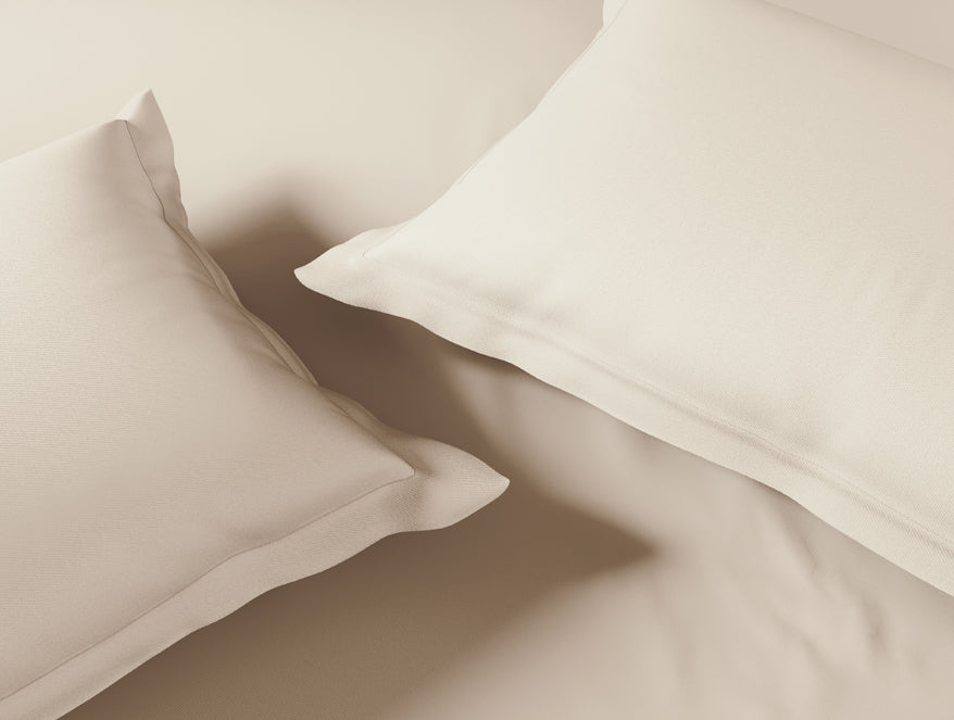 Essentials 100% Cotton Large Bedsheet, 170 TC, Solid, Beige