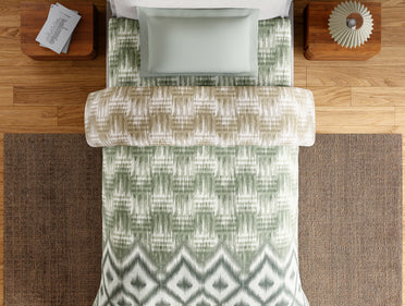 Essentials 100% Cotton Single Quilt, 144 TC, Geometric, Rust
