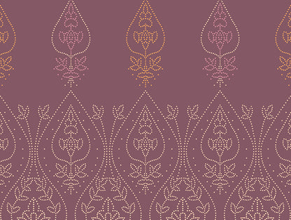 Essentials 100% Cotton Single Quilt, 144 TC, Ornate, Dark Blush