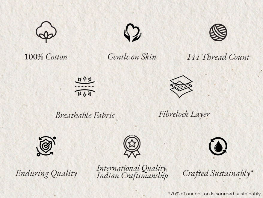 Essentials 100% Cotton Single Quilt, 144 TC, Floral, Blush