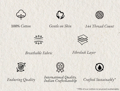 Essentials 100% Cotton Single Quilt, 144 TC, Floral, Blush