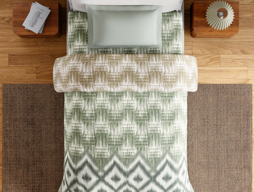 Essentials 100% Cotton Single Quilt, 144 TC, Geometric, Rust