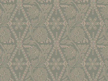 Essentials 100% Cotton Single Quilt, 144 TC, Ornate, Light Grey