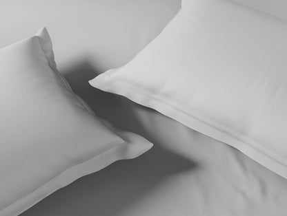 Essentials 100% Cotton Large Bedsheet, 170 TC, Solid, Light Grey