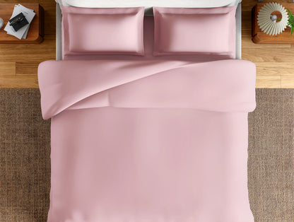Essentials 100% Cotton Large Bedsheet, 170 TC, Solid, Blush