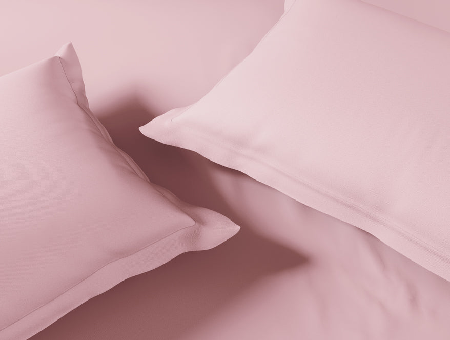 Essentials 100% Cotton Large Bedsheet, 170 TC, Solid, Blush