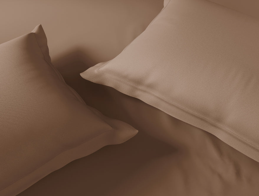 Essentials 100% Cotton Large Bedsheet, 170 TC, Solid, Dark Brown