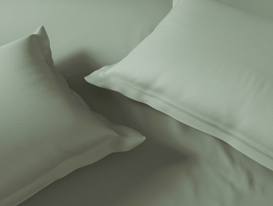 Essentials 100% Cotton Large Bedsheet, 170 TC, Solid, Green