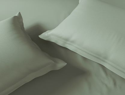 Essentials 100% Cotton Large Bedsheet, 170 TC, Solid, Green