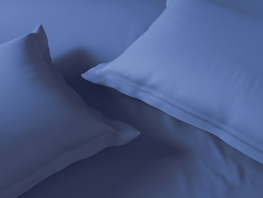 Essentials 100% Cotton Large Bedsheet, 170 TC, Solid, Dark Blue