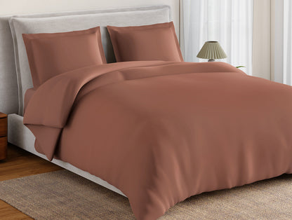 Essentials 100% Cotton Large Bedsheet, 170 TC, Solid, Light Brown