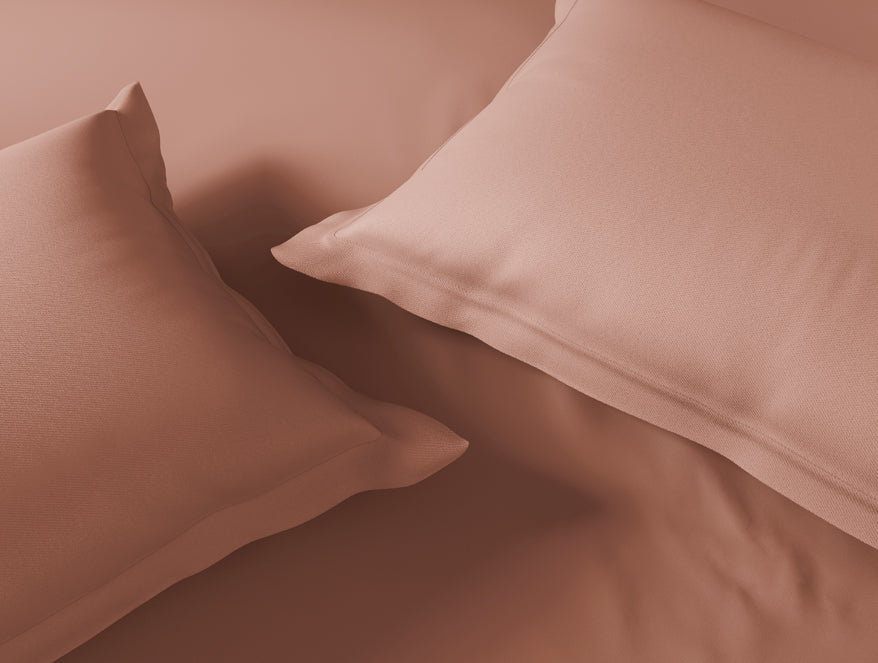 Essentials 100% Cotton Large Bedsheet, 170 TC, Solid, Light Brown