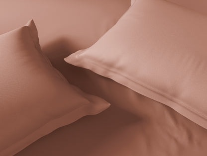 Essentials 100% Cotton Large Bedsheet, 170 TC, Solid, Light Brown