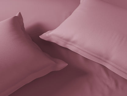 Essentials 100% Cotton Large Bedsheet, 170 TC, Solid, Dark Pink