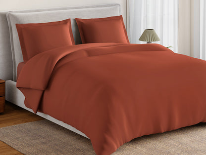 Essentials 100% Cotton Large Bedsheet, 170 TC, Solid, Brown