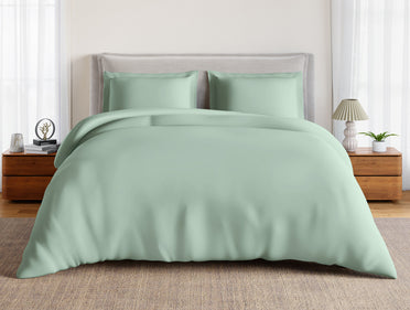Essentials 100% Cotton Large Bedsheet, 170 TC, Solid, Light Green