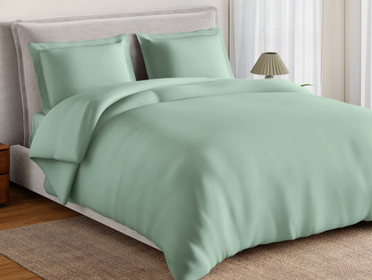 Essentials 100% Cotton Large Bedsheet, 170 TC, Solid, Light Green