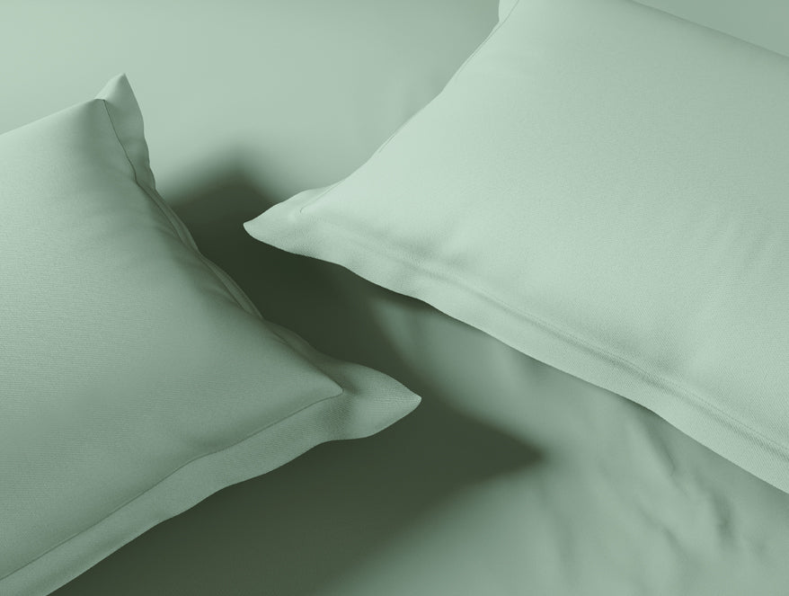 Essentials 100% Cotton Large Bedsheet, 170 TC, Solid, Light Green