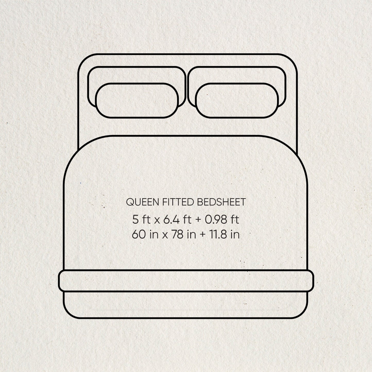 Essentials 100% Cotton Fitted Queen Bedsheet, 170 TC, Solid, Dark Blue