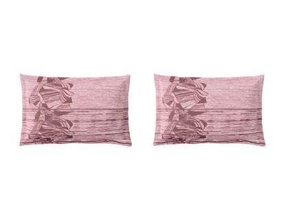 Essentials Premium 100% Cotton Large Bedsheet, 180 TC, Geometric, Light Pink