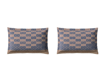 Essentials Premium 100% Cotton Large Bedsheet, 180 TC, Geometric, Light Blush