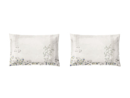 Essentials Premium 100% Cotton Large Bedsheet, 132 TC, Floral, Cream