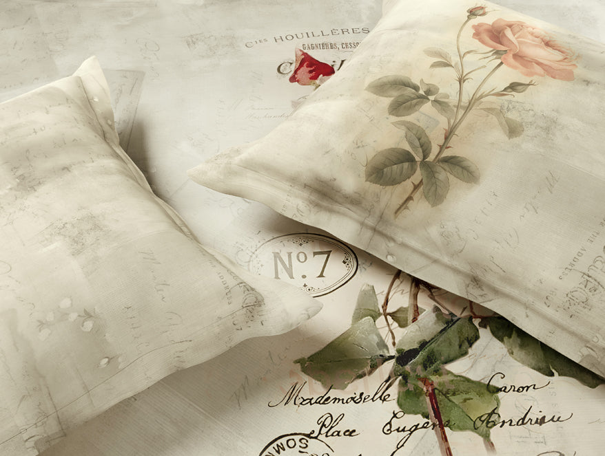 Essentials 100% Cotton Large Bedsheet, 180 TC, Floral, Cream