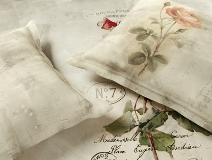 Essentials 100% Cotton Large Bedsheet, 180 TC, Floral, Cream