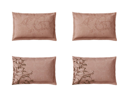 Essentials Premium 100% Cotton Large Bedsheet, 180 TC, Ornate, Light Brown