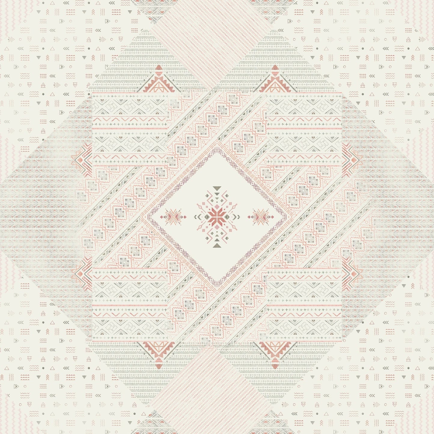 Innovations Hygro Cotton Double Quilt, 210 TC, Geometric, Cream