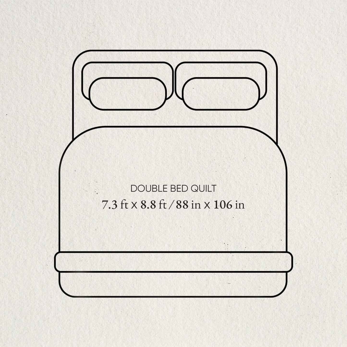 Innovations Hygro Cotton Double Quilt, 210 TC, Geometric, Cream