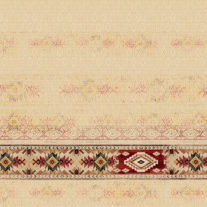 Innovations Hygro Cotton Double Quilt, 210 TC, Geometric, Light Brown