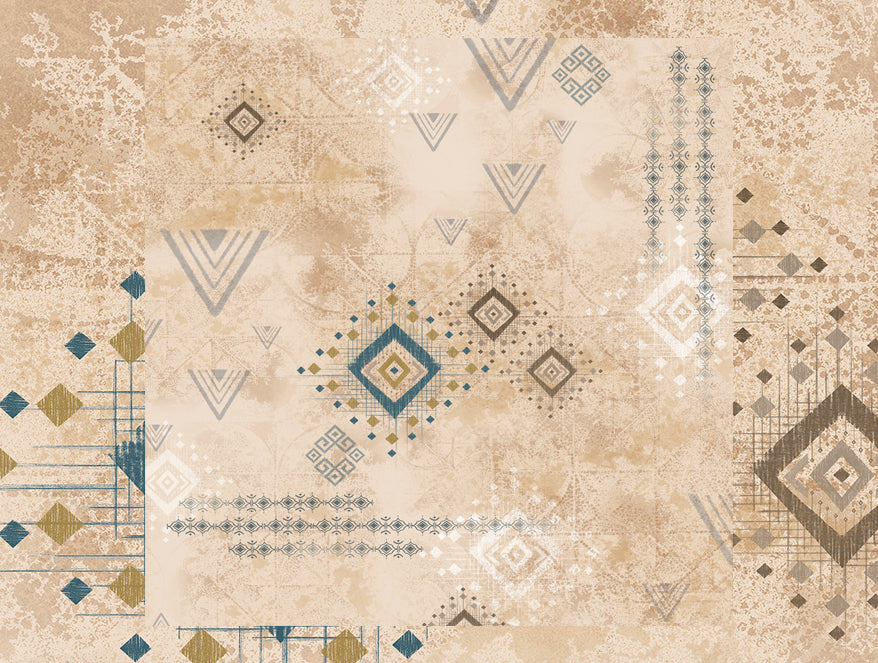 Innovations Hygro Cotton Double Quilt, 210 TC, Geometric, Beige