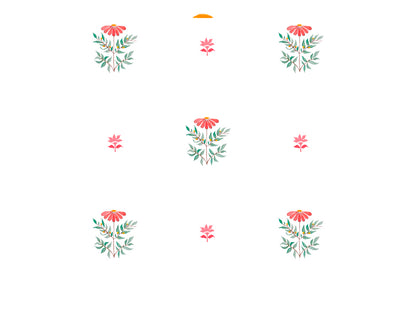 Innovations Hygro Cotton Double Quilt, 210 TC, Floral, White