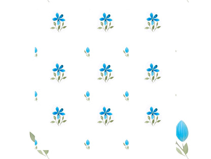 Innovations Hygro Cotton Double Quilt, 210 TC, Floral, White