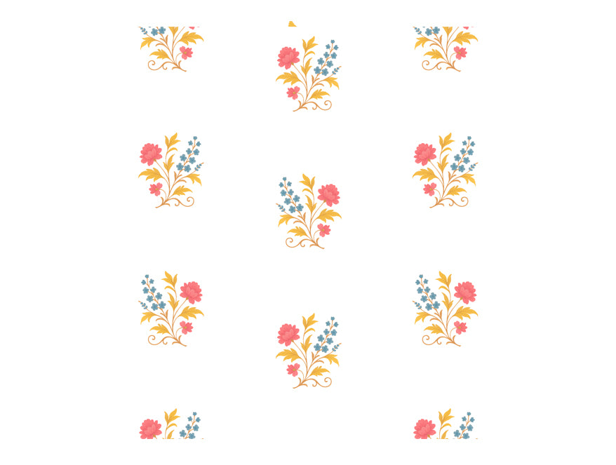 Innovations Hygro Cotton Double Quilt, 210 TC, Floral, White