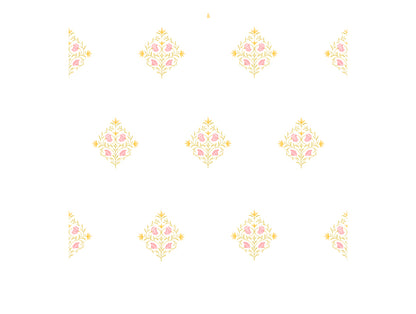 Innovations Hygro Cotton Double Quilt, 210 TC, Floral, White