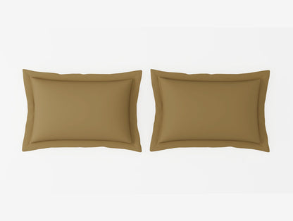 Organic Prewash 100% Organic Cotton Large Bedsheet, 180 TC, Solid, Light Brown