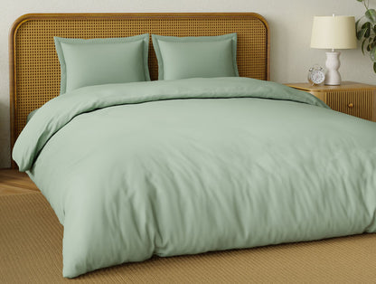 Organic Prewash 100% Organic Cotton Large Bedsheet, 180 TC, Solid, Light Grey