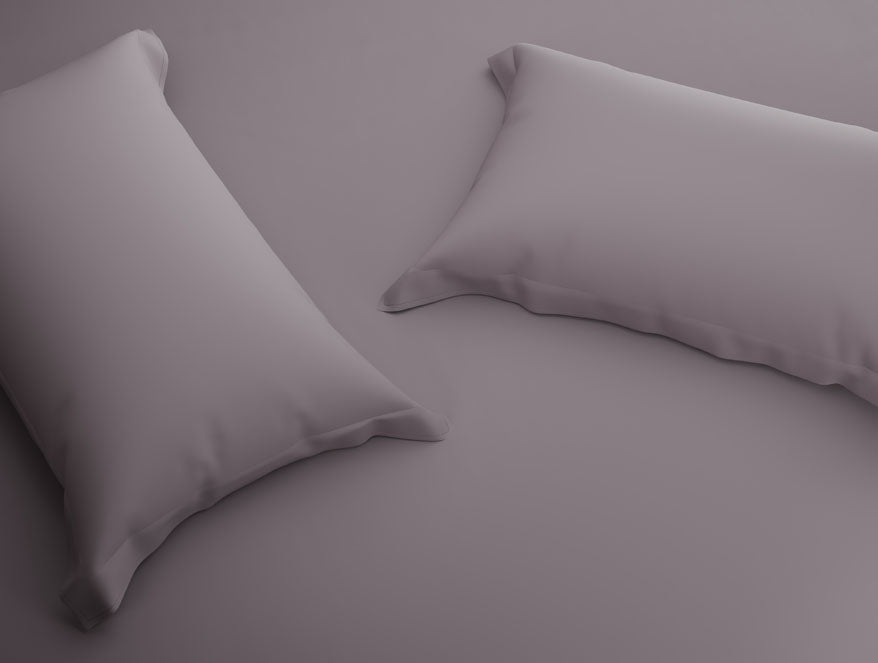 Organic Prewash 100% Organic Cotton Large Bedsheet, 180 TC, Solid, Light Violet