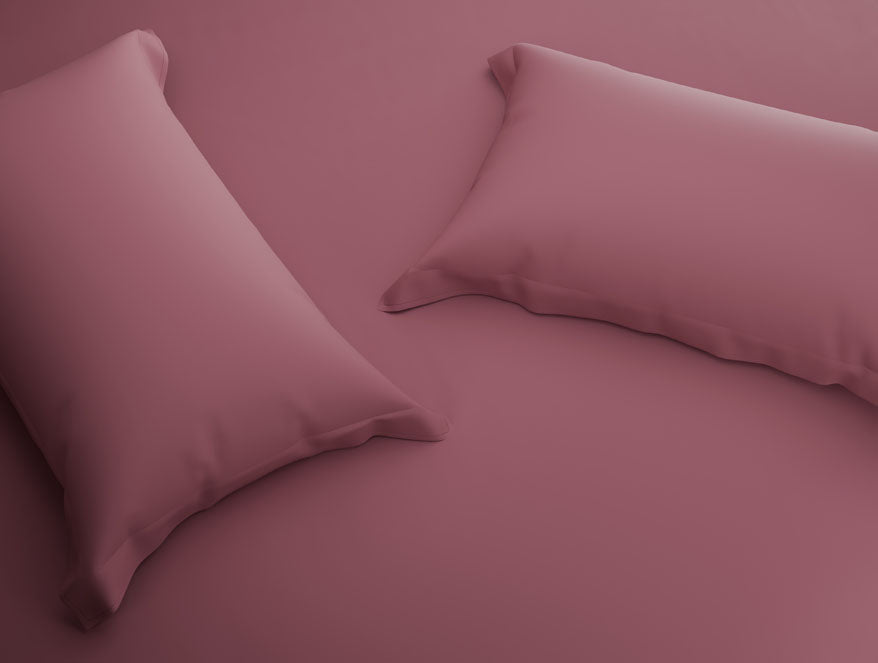 Organic Prewash 100% Organic Cotton Large Bedsheet, 180 TC, Solid, Light Pink