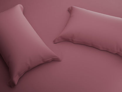 Organic Prewash 100% Organic Cotton Large Bedsheet, 180 TC, Solid, Light Pink