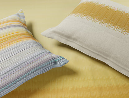 Luxury Loom Impressions 100% Egyptian Cotton Large Bedsheet, 350 TC, Geometric, Light Yellow