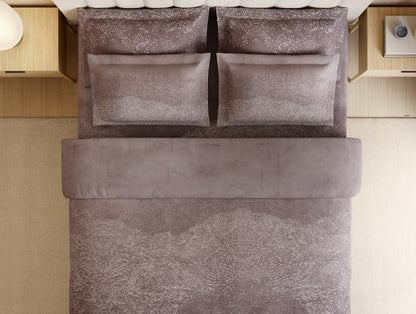 Luxury Alive 100% Cotton Large Bedsheet, 300 TC, Abstract, Light Blush